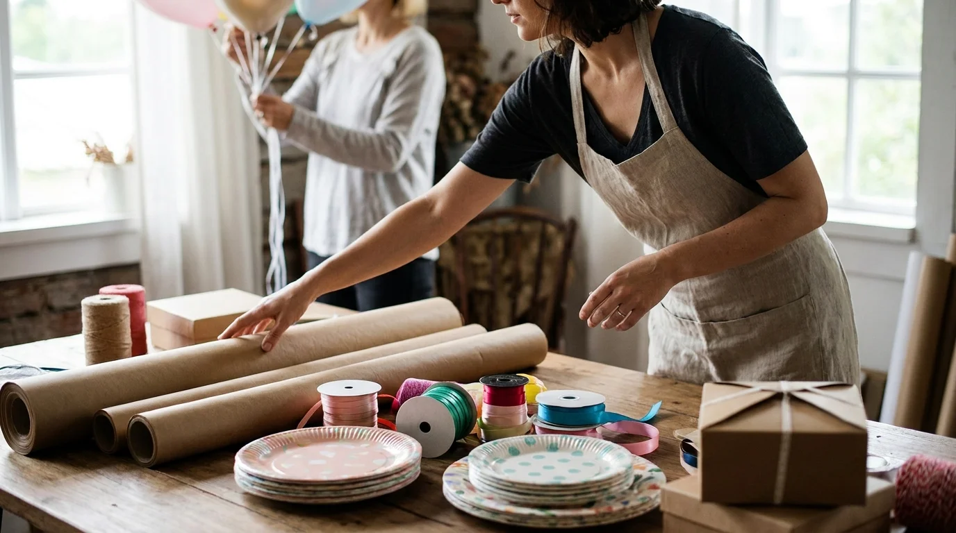 Tip #2: Party Supplies and Gift Packaging