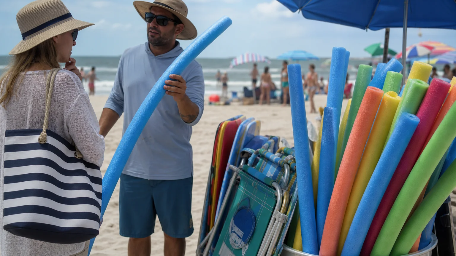 Tip #3: Pool Noodles and High-Markup Beach Gear