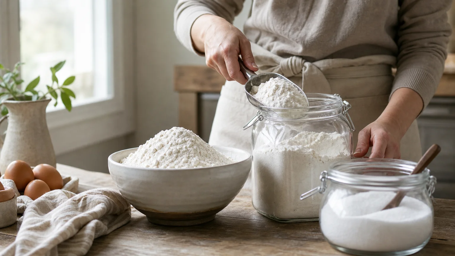 Tip #5: Core Baking Staples Like Flour and Sugar