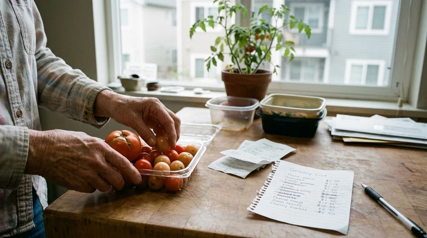 Editorial photograph illustrating: Tip #7: Fresh Tomatoes and Produce