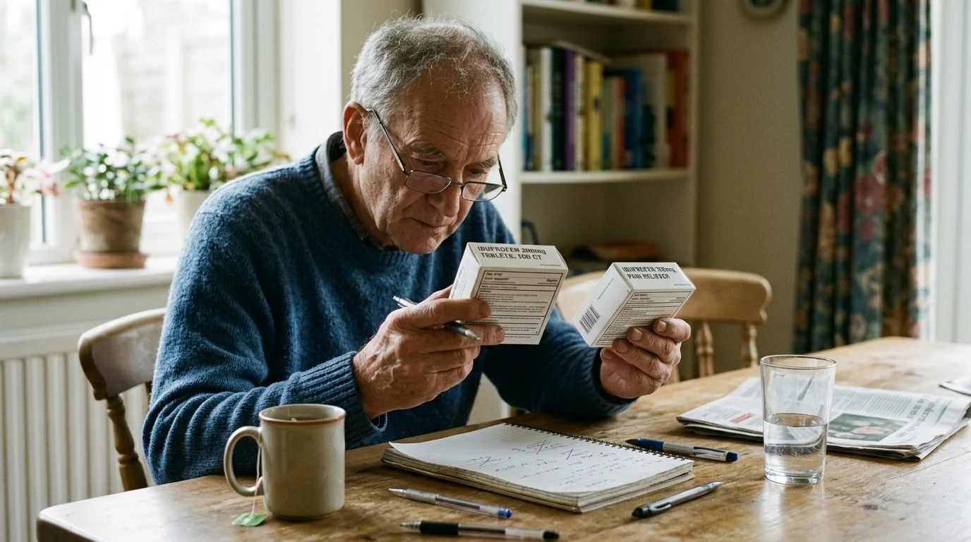 Editorial photograph illustrating: Tip #3: Master Over-the-Counter Medications for 100% Active Ingredient Parity